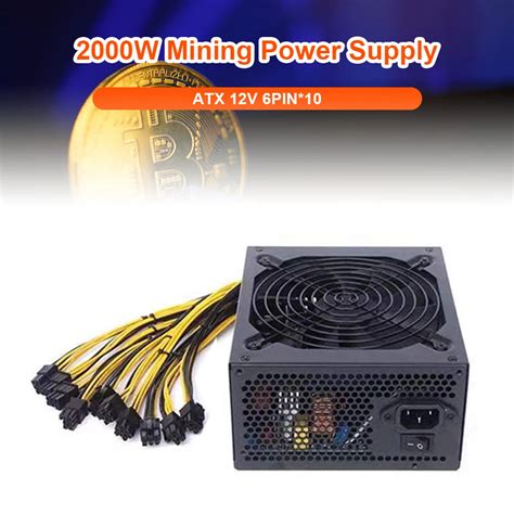 2000W Bitcoin Mining PC Power Supply ATX 2000W PICO PSU Ethereum 2000W