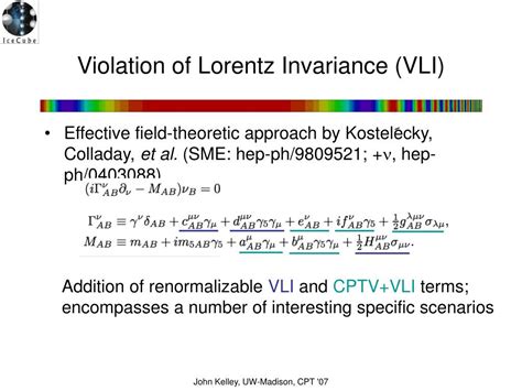 PPT - Testing Lorentz Invariance with Atmospheric Neutrinos and AMANDA ...