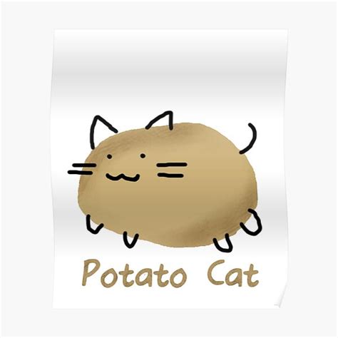 Potato Cat Posters | Redbubble