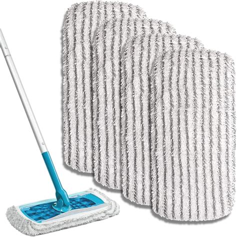 Zeltauto Reusable Mop Replacement Compatible With Flash Speed Mop Floor