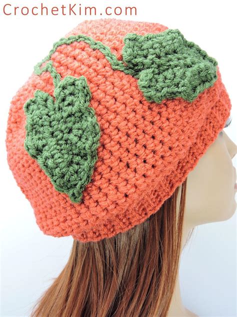 Slouchy Crochet Pumpkin Hat | AllFreeCrochet.com