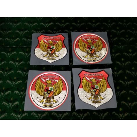 Jual Stiker Timbul Motor Mobil Resin Sticker Bendera Merah Putih Garuda