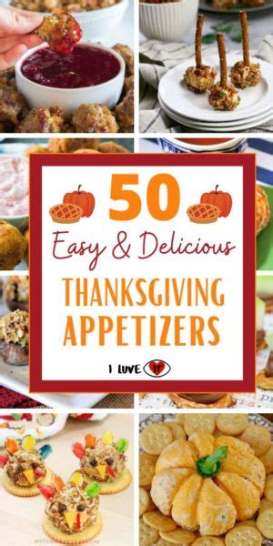 50 Delicious Easy To Make Thanksgiving Appetizers I Luve It