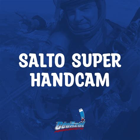 Salto Duplo Super Handcam Céu Azul Paraquedismo