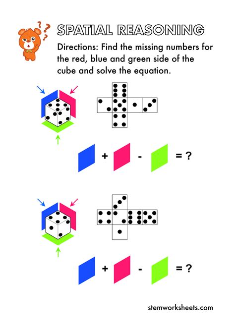 Download Free Spatial Reasoning Pack 1 Stemworksheets