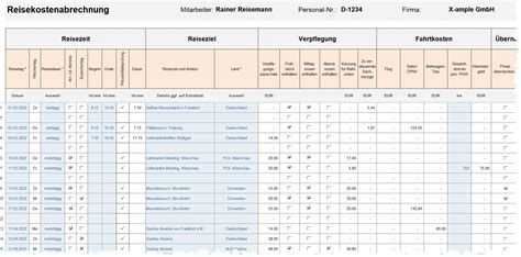 Excel Reisekostenabrechnung Kostenlos Testen