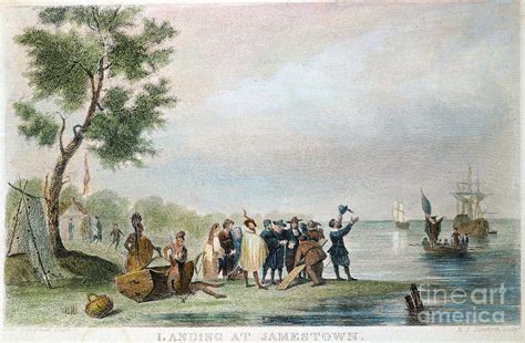 Landing In Jamestown 1607 By Granger