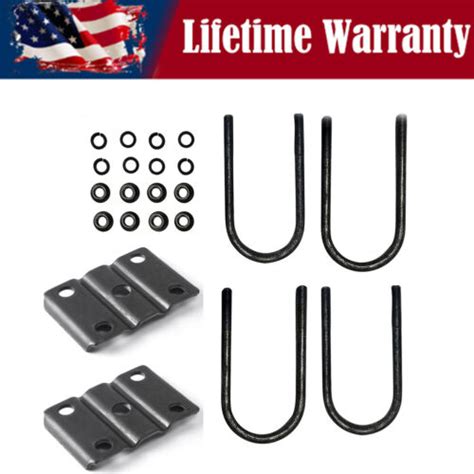 New Trailer U Bolt Kit Trailer Leaf Spring U Bolts For 5200 7000lbs 3 Round Axle Ebay