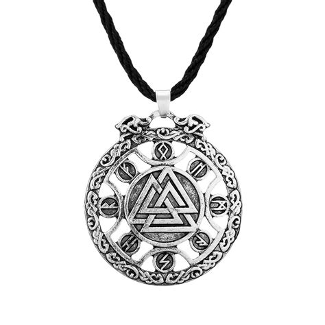 Wisiorek Nordycki Valknut Z Runami Pagan Shop