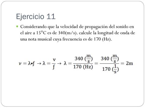 Ppt Calcular Frecuencia Periodo Y Rapidez De Propagaci N De Una Onda