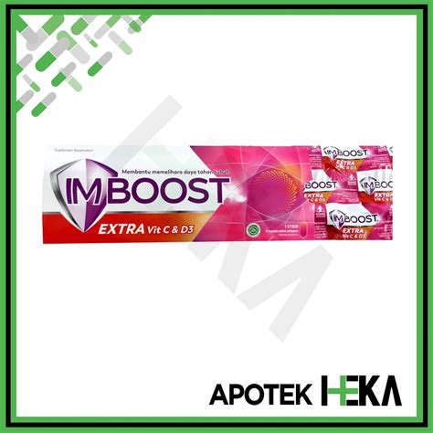 Jual Imboost Extra Vitamin C D3 Strip Isi 8 Tablet Suplemen Daya