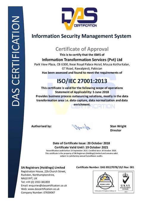 Iso Certificate