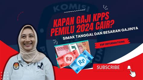 Kapan Gaji KPPS Pemilu Tahun 2024 Cair Simak Tanggal Dan Rincian