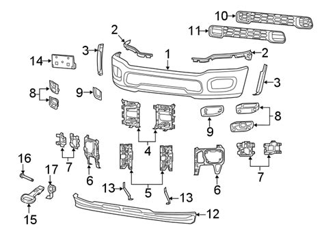 Ram Promaster Bumper Face Bar Front Qb Tzzab Courtesy