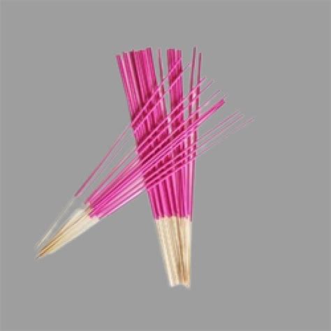 White Bamboo Charcoal Rose Flavored Aromatic Solid Pink Agarbatti Stick