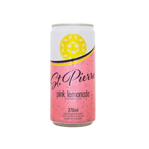 Refrigerante Pink Lemonade St Pierre Lata 270ml St Pierre