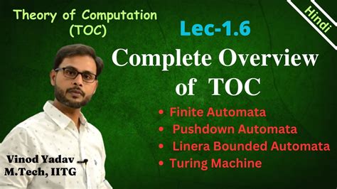 L Complete Overview Of Toc Finite Automata Pushdown Automata