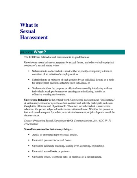 What Is Sexual Harassment The United Nations Download Printable Pdf Templateroller