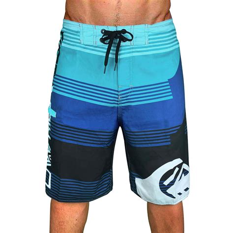 Lroveb Mens Board Shorts Color Block Beach Shorts Quick Drying Athletic