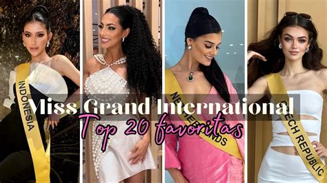 Miss Grand International Primeras Favoritas Youtube