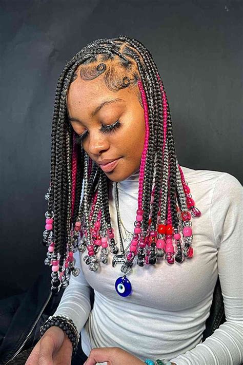 Knotless Braids With Beads Coolest Ideas For Quick Braided