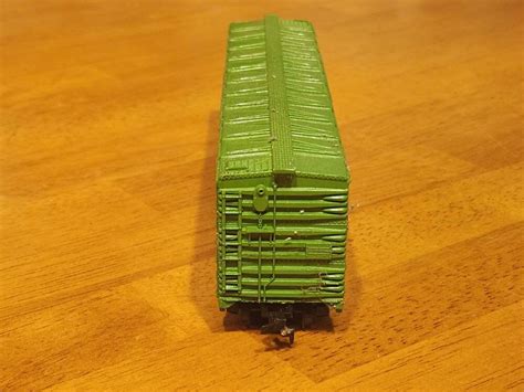 Vintage Tyco Burlington Northern BN 100024 Green Box Train Car HO Scale