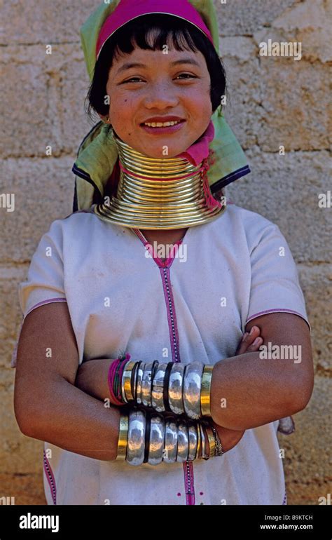 Myanmar Burma Shan Division Inle Lake Padung Ethnic Group Girl