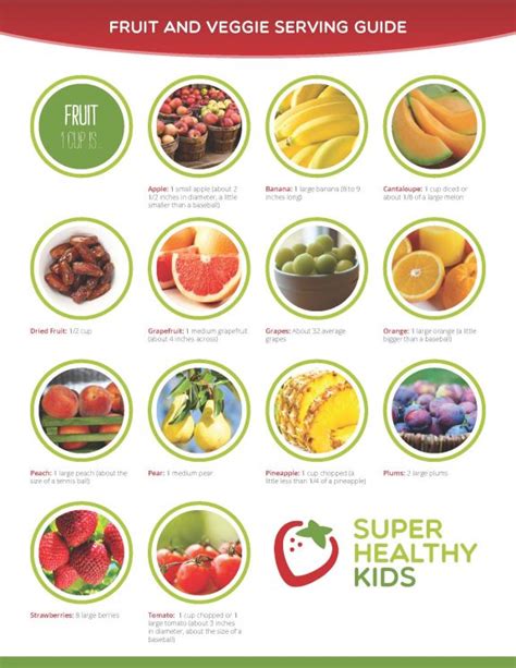 Myplate Guide To Portion Sizes