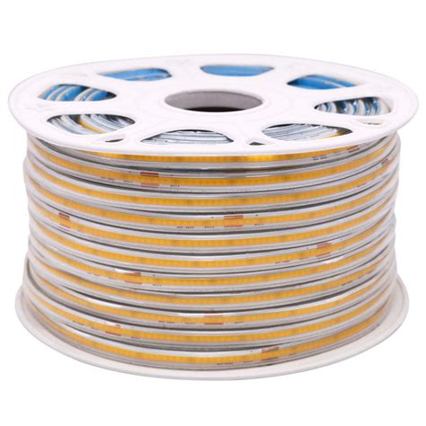 164ft Ac220v Outdoor Cob Dotless White Led Strip Lights