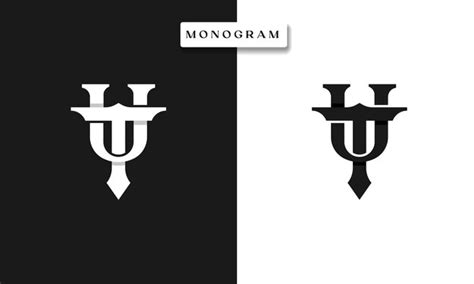 Premium Vector Initial Tu Ut T U Monogram Logo Template Initial