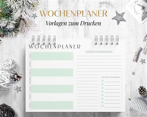 Wochenplan Vorlage Zum Ausdrucken Minimal Green Swomolemo Printables