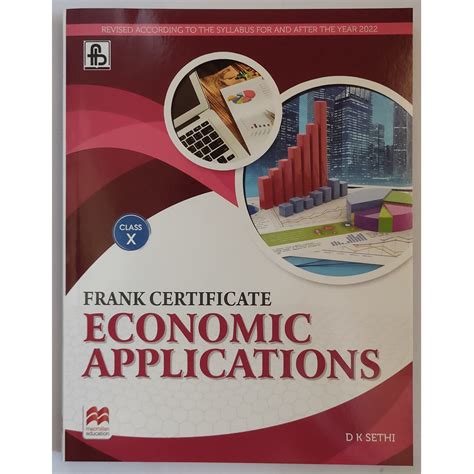 Frank Certificate Economics Applications Class 10 Icse Board Macmillan Publication Apna