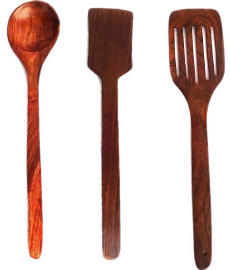 Woodpedlar Wooden Ladle Set Of 3 Buy Online At Best Price In India