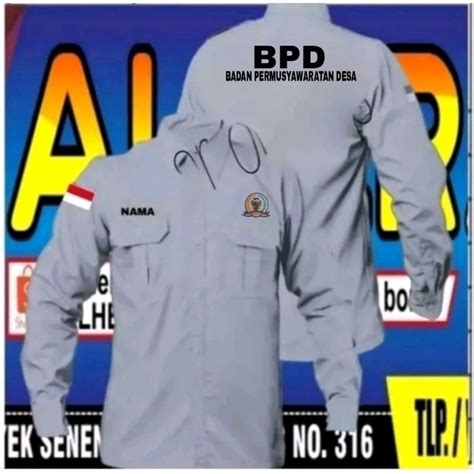 Jual Panjang Big Size Kemeja Bpd Baju Bpd Seragam Bpd Pdh Bpd Kemeja