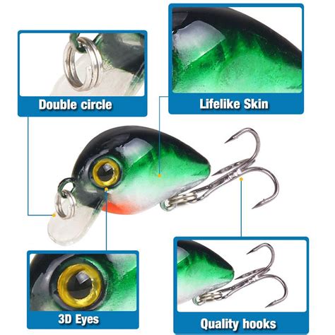 Cheap 1pcs Fishing Lures Bionic Mini Minnow Bait 30mm 3d Eyes