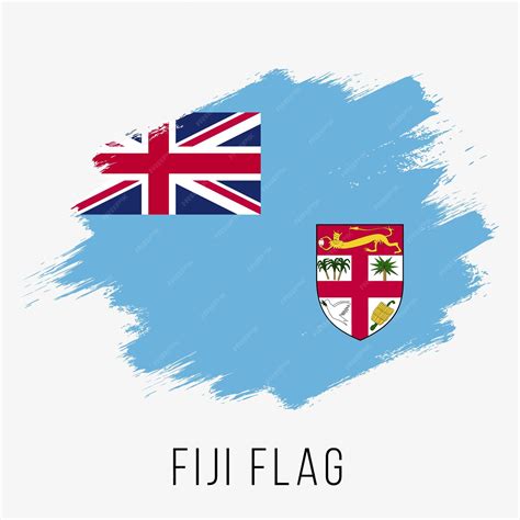 Drapeau de vecteur des Fidji. Drapeau des Fidji pour le Jour de l