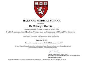 Dr. Robelyn Garcia - Harvard » Harvard Post-Graduate Certificate