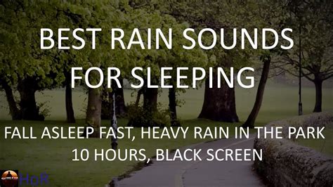 Best Relaxing Rain Sounds For Sleeping 10 Hours Black Screen No