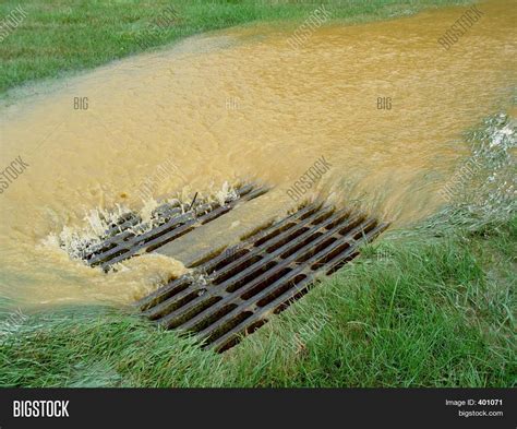 Flooded Storm Sewer Image Photo Free Trial Bigstock