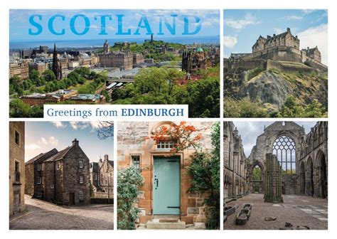 Edinburgh Grußkarte Urlaubsgrüße Und Sprüche 🗺️🏖️📸 Echte Postkarten