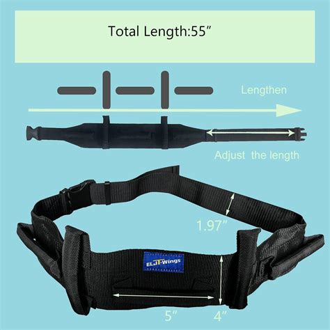 Buy EL ITWings Transfer Gait Belt With Handle And Quick Release Buckle