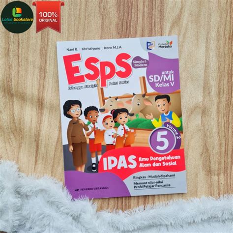 Jual Esps Ipas Sd Kelas Vol Kurikulum Merdeka Penerbit Erlangga