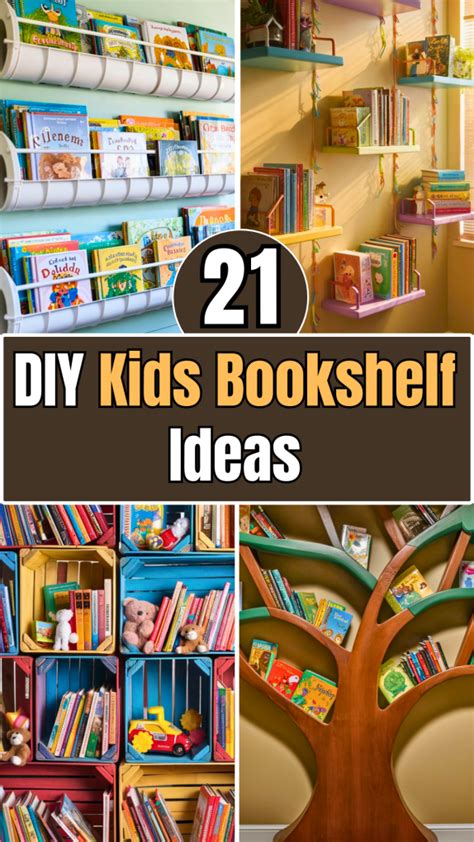 21 DIY Kids Bookshelf Ideas – The DIY Desire