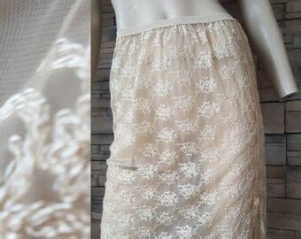 60s Pure Silk Juliana Lingerie Nude Half Slip Lace Trim Skirt Etsy