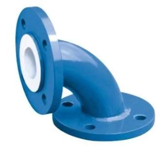 Chemical Resistant PTFE Lining 90 Degree Elbow PTFE Lining Elbow And