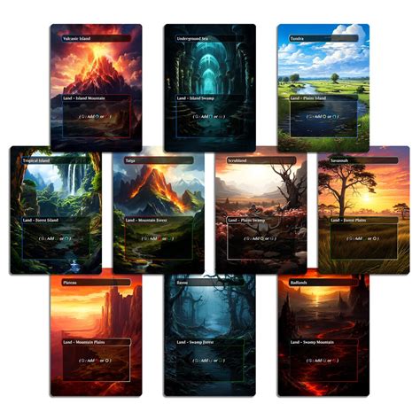 MTG OG Dual Lands. Full Set of the Original Duals. Unique - Etsy