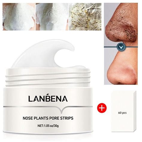 Lanbena Blackhead Remover Strips Deep Cleansing Pore Shrink Acne