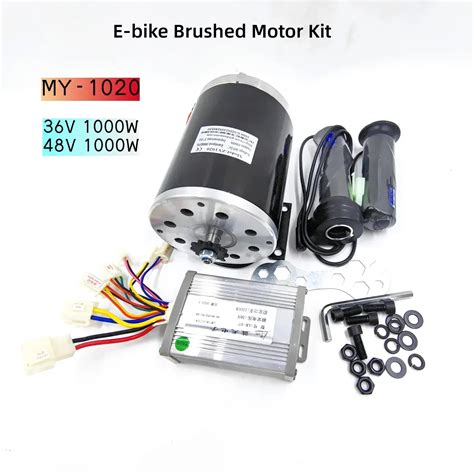 1000W 36V 48V DC Brushed Motor Kit Controller E Bike Conversion Kit