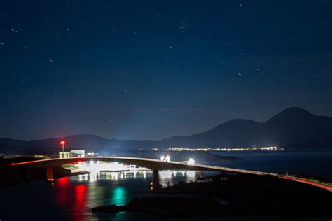 Skye Bridge at night, Kyle of Lochalsh : r/britpics