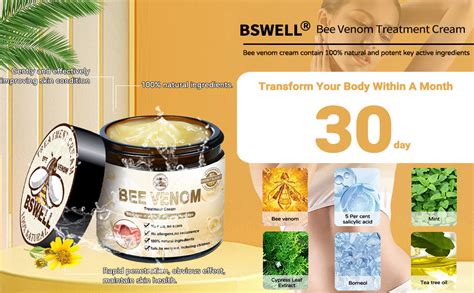 Amazon Bswell Bee Venom Skin Treatment Cream New Professional